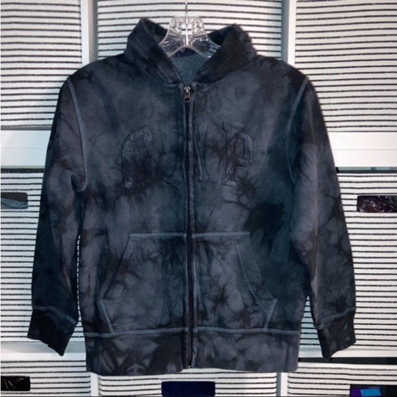 Gap Kids Boy’s Hoodie, Sweater full zipper-up | Blue Tie-dye | Size Medium (8) - Picture 5 of 5
